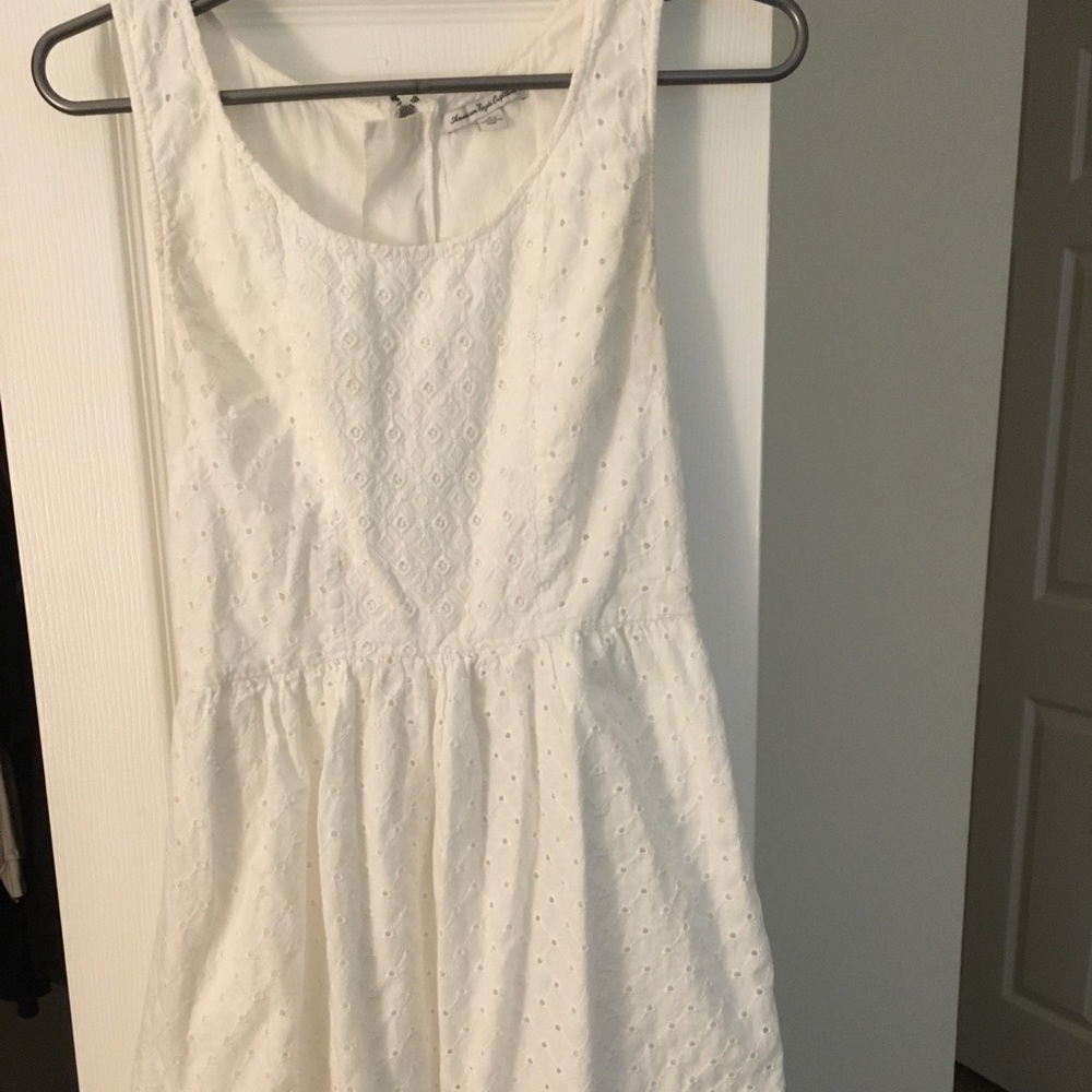 White dress with Back cutouts